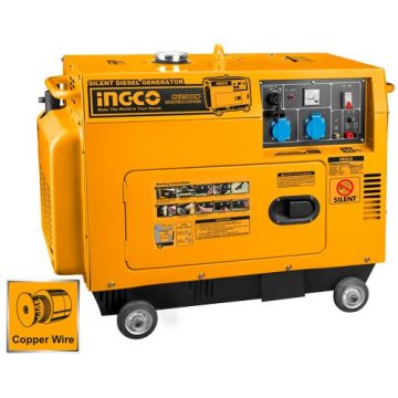 Generator curent 5KW - 220V Silentios, Diesel 9 CP, Ingo GSE50001