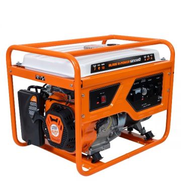 Generator curent electric Ruris r-power GE5500, 13 CP, 5500 W, 420 CC, 4 timpi, 2 prize, 220 V, AVR, pornire manuala, 25 l capacitate rezervor, benzina