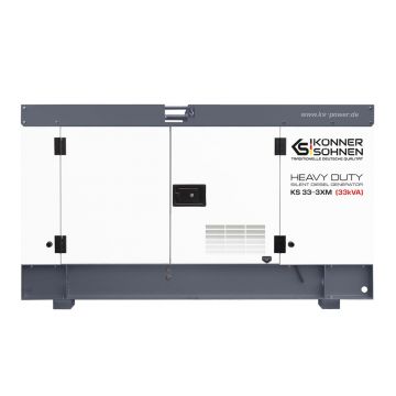 Generator de curent 33 kVA diesel - Heavy Duty - insonorizat - Konner & Sohnen - KS-33-3XM