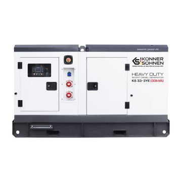 Generator de curent 33 kVA diesel - Heavy Duty - insonorizat - Konner & Sohnen - KS-33-3YE