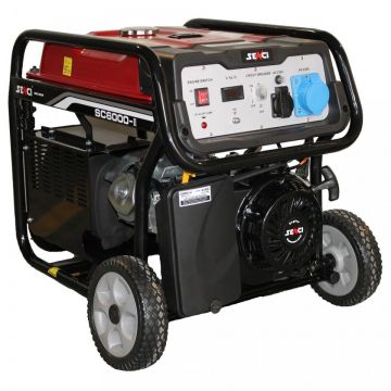 Generator de curent 5.5kW Senci SC-6000E - AVR inclus, motor benzina cu demaraj electric