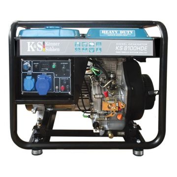 Generator de curent 6.5 kW diesel - Heavy Duty - Konner & Sohnen - KS-8100DE-HD