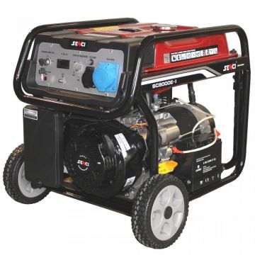 Generator de curent 7.0 kW, Senci SC-8000E Top - AVR inclus, motor benzina cu demaraj electric