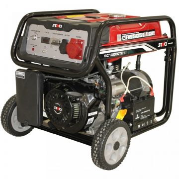 Generator de curent 8.5kW, Senci SC-10000TE Top, 400V - AVR inclus, motor benzina cu demaraj electric