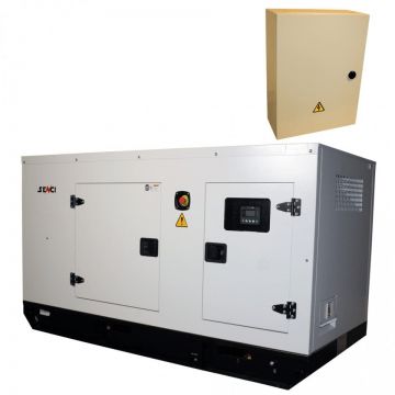 Generator de curent Insonorizat Senci SCDE 34i-YS-ATS, Putere max. 34 kVA, 400V, AVR, motor Diesel cu automatizare