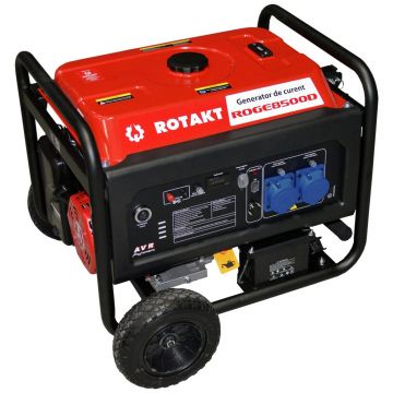 Generator De Curent Rotakt ROGE8500D, 8.5 KW (Include Funcția De Automatizare - ATS), AVR, Voltmetru, Autonomie 7 Ore