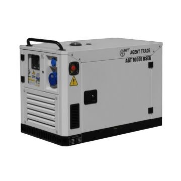 Generator diesel de curent cu automatizare, rezidential, insonorizat putere maxima 9.6 kVA - AGT 10001 DSEA