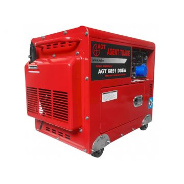 Generator diesel de curent, insonorizat si mobil AGT 6851 DSEA