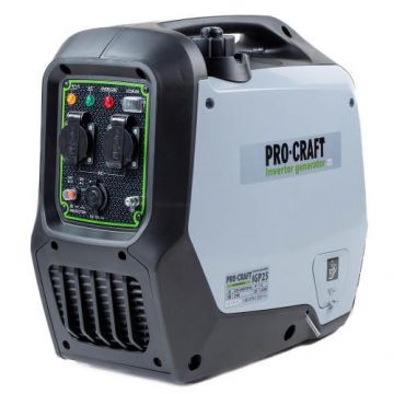 Generator invertor ProCraft IGP25, 4 Timpi, Monocilindric, Cu racire fortata cu aer, Capacitate 1800 W (Gri/Negru)