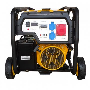 Stager FD 7500E3 generator open-frame, 6kW, trifazat, benzina, pornire electrica