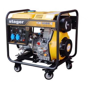 Stager YDE6500E Generator open frame 4.5kW, monofazat, diesel, pornire la cheie