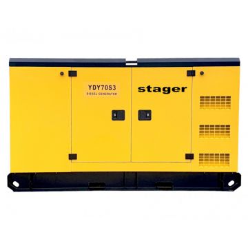 Stager YDY70S3 Generator insonorizat diesel trifazat 62kVA, 89A, 1500rpm